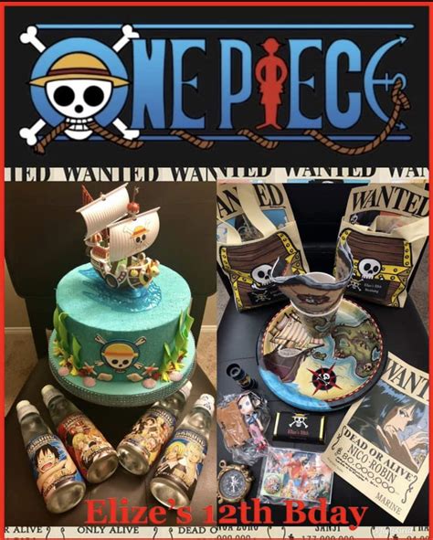 one piece themed birthday party|one piece birthdays calendar.